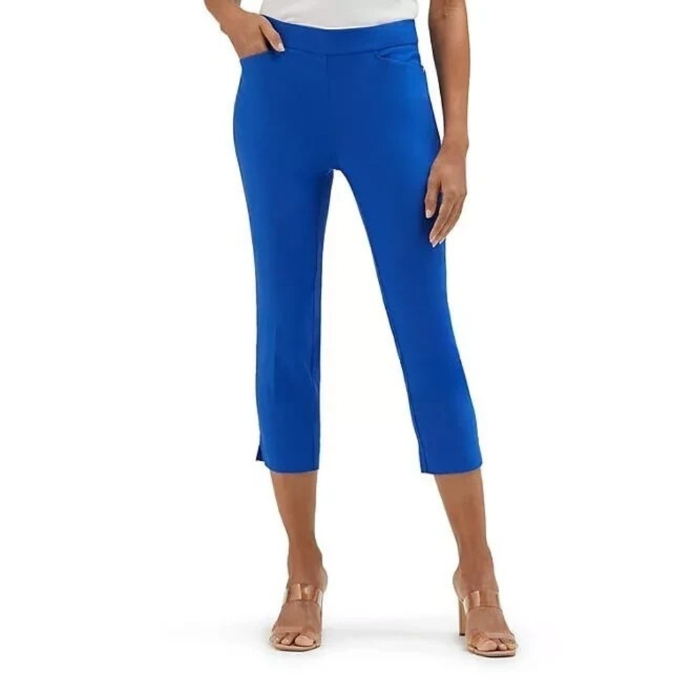 Rafaella Ladies Stretch Capri Lapiz Blue Size 4 New With Tags